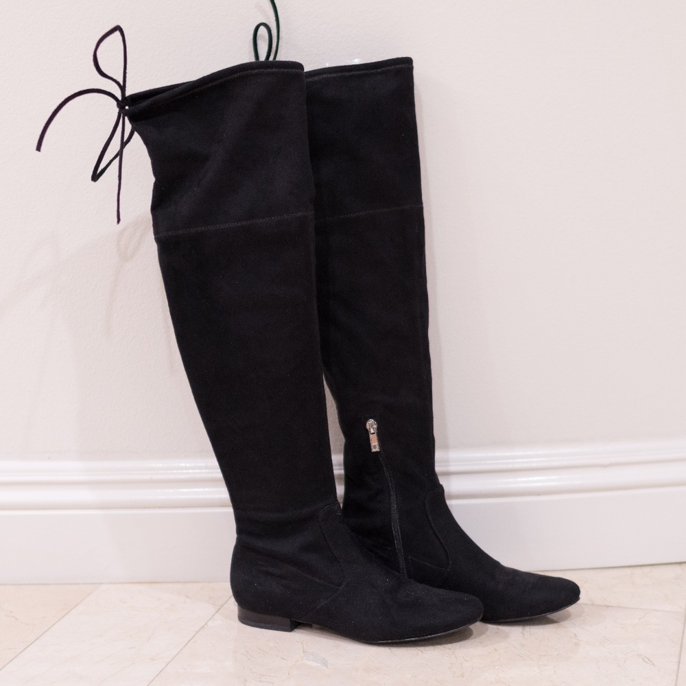 Ivanka Trump Suede Over the Knee Boots